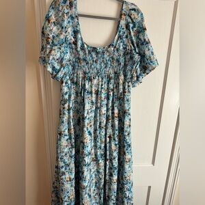 Anthropologie Smocked Midi Dress